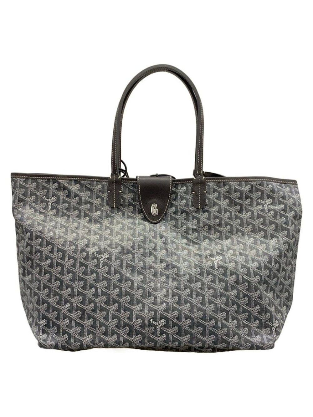 Goyard Tote Bag Saint Louis PM Gray Leather